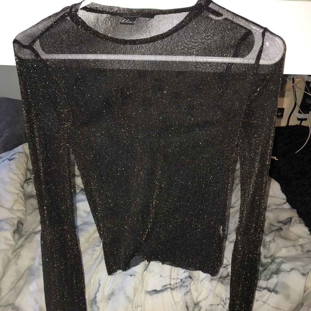 See Through Sparkly Top